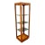 1960s Lane MCM Narrow Wood Open Display Case/Etagere W/Adjustable Smoked Glass Shelves For Sale