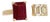 Natural Ruby Sapphire Ring 6.5 14k W Gold 3.64 TCW Certified For Sale