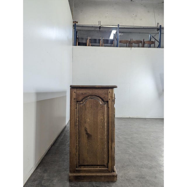 Neo-Rustic Buffet in Carved Oak For Sale - Image 5 of 8