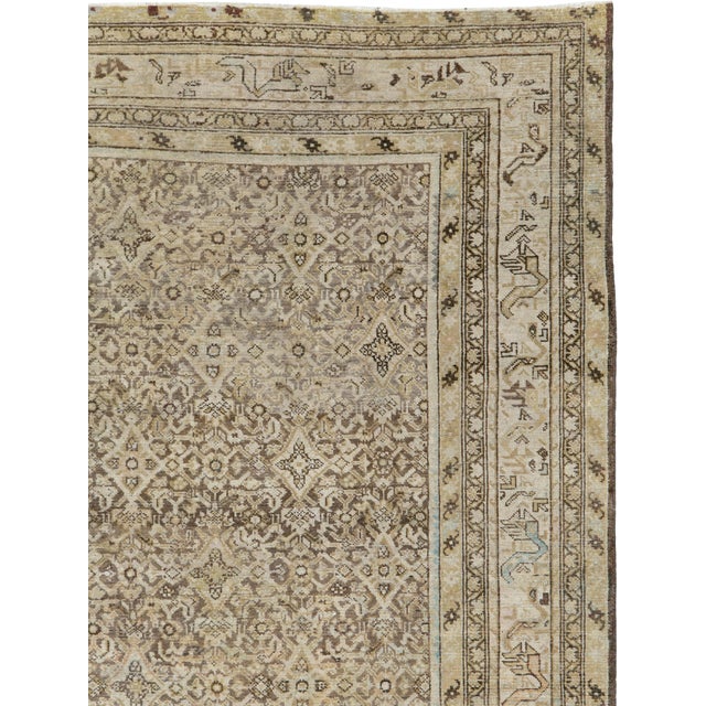 Antique Persian Malayer Carpet For Sale - Image 4 of 12