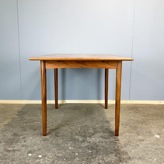 Brown Vintage Dining Table in Teak, 1960s For Sale - Image 8 of 9