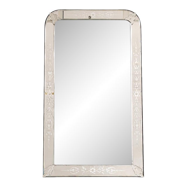 19th Century Venetian Glass Mirror For Sale