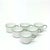 Contemporary Green Accented Fine White Porcelain Teacups by A. Raynaud & Co - Set of 6 For Sale - Image 3 of 8