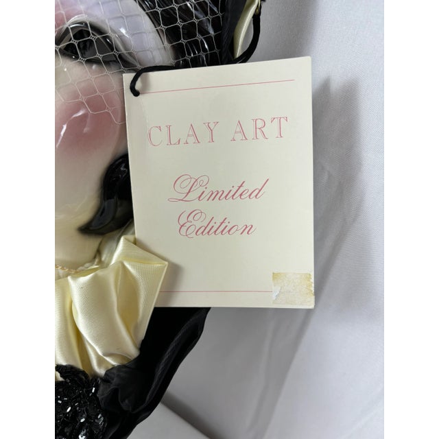 Ceramic 1990s Claudia Cohen “Gabrielle” Third Edition Ceramic Face Mask, Signed & Numbered 849/1500 For Sale - Image 7 of 9
