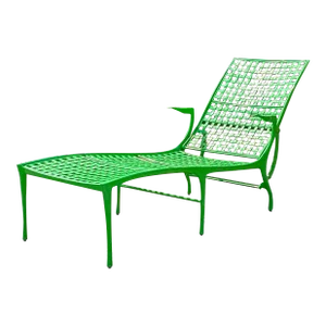 Vintage Green Dan Johnson Chaise Lounge for Brown Jordan