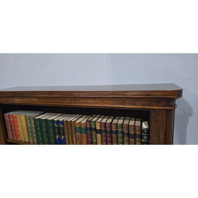 Mahogany Victorian Open Adjustable Library Bookcase For Sale - Image 5 of 12