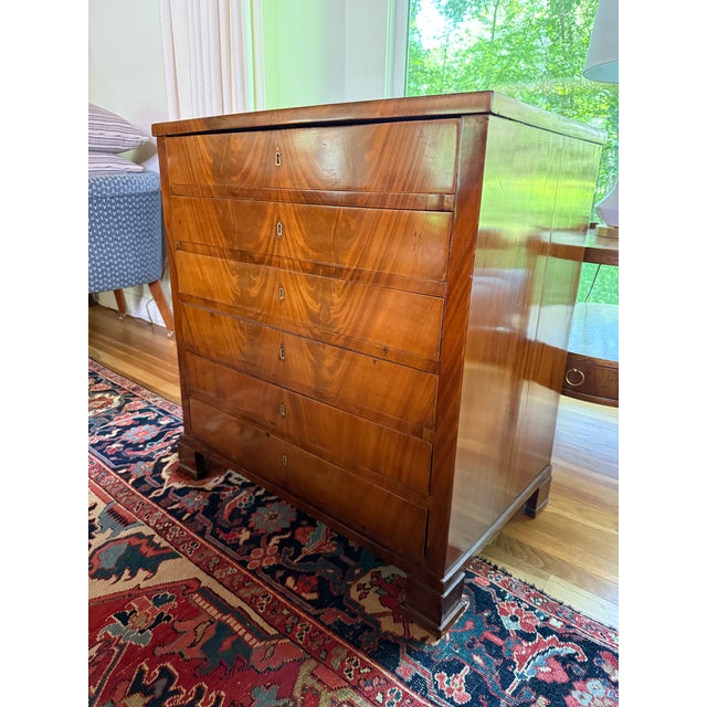 Wood Biedermeier Chest of Drawers For Sale - Image 7 of 12