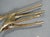 Vintage 16" Brass-Tone Modernist Deer Stag Sculpture With Branch Antlers For Sale - Image 11 of 12