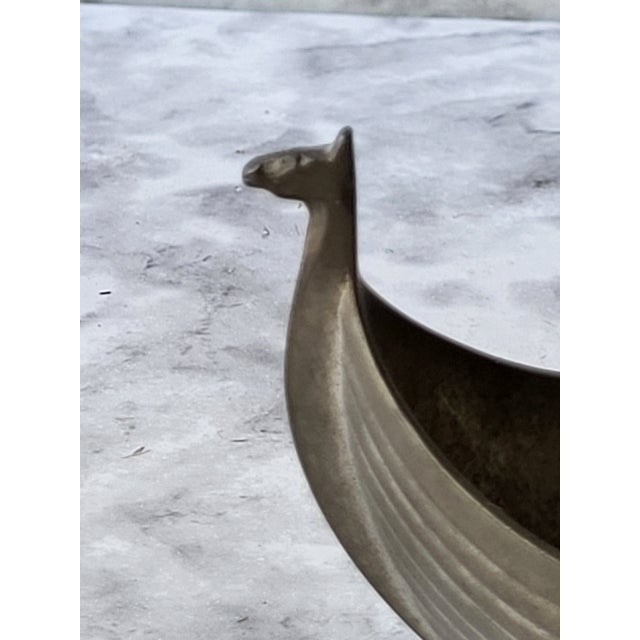 This is a Just Anderson Viking miniature pewter ship salt or spice cellar. Its a great Scandinavian piece and is most...