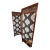 Vintage Mahogany & New Ikat Fabric 3 Panel Screen For Sale
