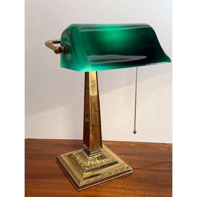 Vintage banker's desk lamp in the style of Emeralight. Unsure of age but I would guess 1950's - 60's. Nice quality and...