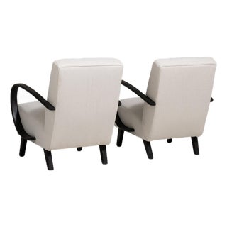 19th Century France Cream Wood Armchair For Sale
