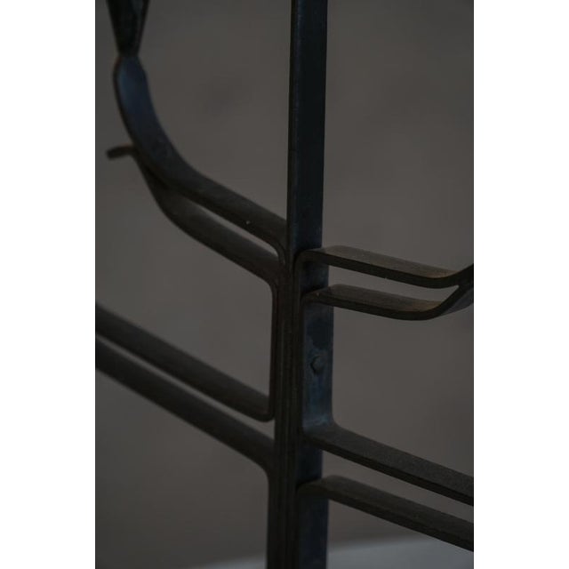 Vintage Scandinavian Brutalist Wrought Iron and Metal Candleholder, 1940s For Sale - Image 12 of 18