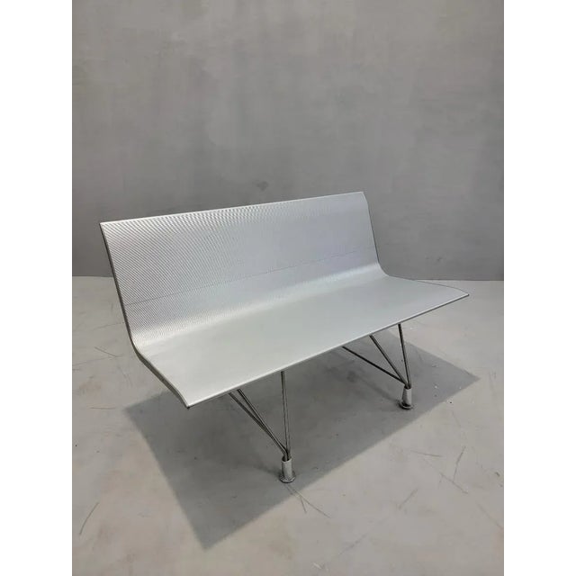 Late 20th Century Vintage Modern Aero Bench Styled After Lievore Altherr Molina for Sellex For Sale - Image 5 of 9