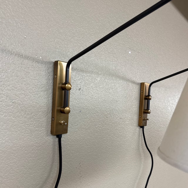 Serena & Lily Coastal Serena & Lily Flynn Plug in Wall Sconces, Pair For Sale - Image 4 of 12