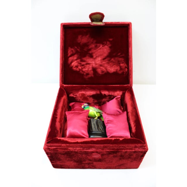 Green Francesco Rigozzi Hand Crafted Parrot For Sale - Image 8 of 10