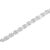 Contemporary 10k White Gold 2.00 Cttw Round-Cut Diamond "XOXO" Link 7" Bracelet (I-J Color, I2-I3 Clarity) For Sale - Image 3 of 6