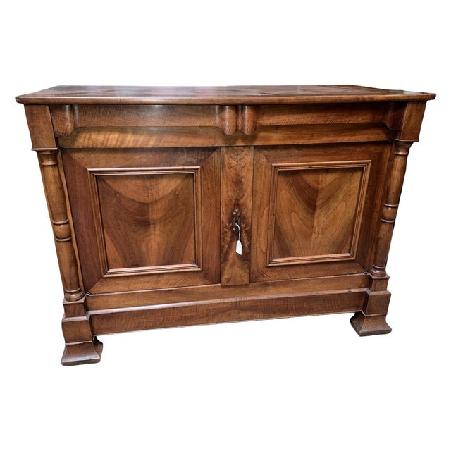 Brown Empire Period Walnut Sideboard For Sale - Image 8 of 8