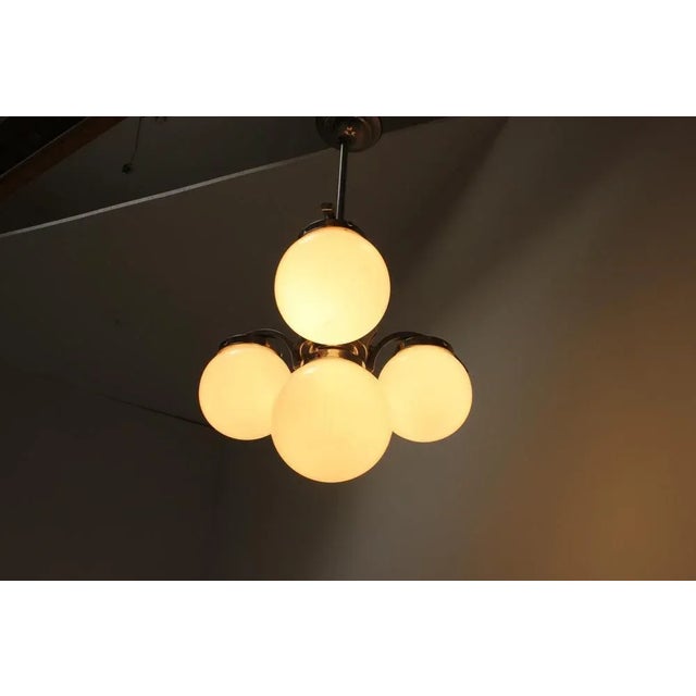 Art Deco Pendant Lamp, Czechoslovakia, 1930s For Sale - Image 9 of 12