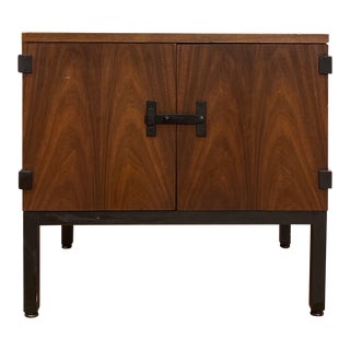 Mid 20th Century Milo Baughman Walnut Nightstand For Sale