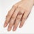 Stunning 14K white pink rose gold statement ring featuring 1.6 carats of brilliant round diamonds in an intricate filigree...