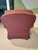 Burgundy 1990s Vintage Sherrill Furniture Traditional Roll Arm Club Chair & Ottoman Set - 2 Pieces For Sale - Image 8 of 11