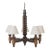 1940s Carved Wood Chandelier by Charles Dudouyt For Sale