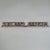 Lovely Vintage "General Practice" Painted Wood Sign in Pink and Black For Sale - Image 9 of 9
