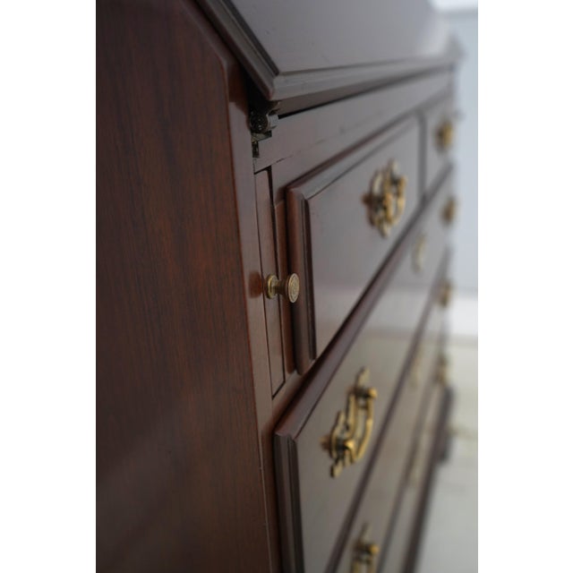 Ethan Allen Georgian Court Cherry Secretary Desk For Sale - Image 16 of 18