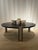 Mid-Century Limestone and Chrome Coffee Table with Fossils, c. 1970s. This rare and attractive table consists of sleek,...