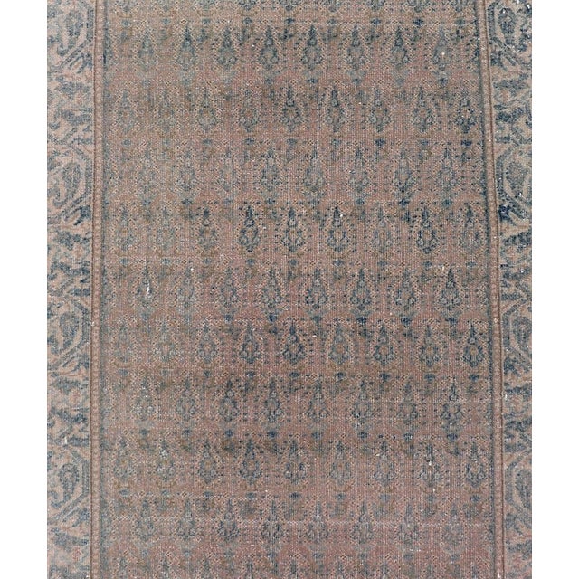 Textile Seraband Runner With Intricate Pattern in Light Blue Field For Sale - Image 7 of 13