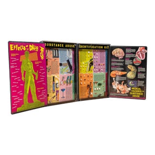 Vintage "Substance Abuse Identification" Classroom Teaching Aid by Health Edco For Sale