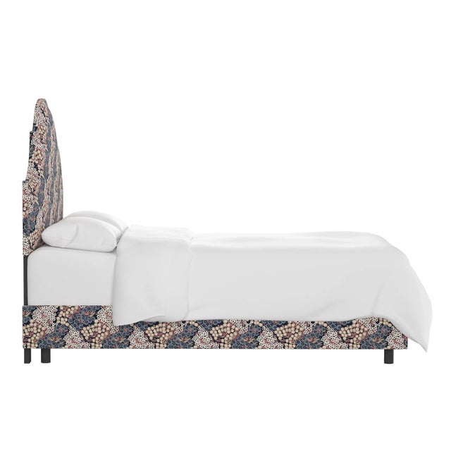 Cloth & Company Halsted Bed in Navy Blush Loiret, Twin For Sale - Image 4 of 6