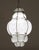 Art Deco Amazing Large Venetian Lantern in Murano Reticello Glass, 1940s For Sale - Image 3 of 13