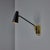 Black 1950s Stilnovo Perforated Black Metal and Brass Sconce With Stamped Label For Sale - Image 8 of 17