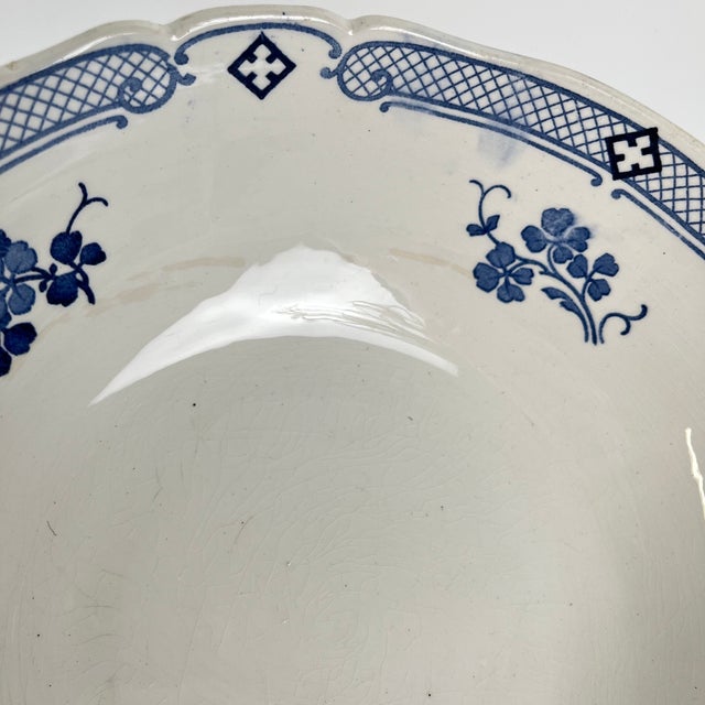 Terre De Fer Salad Bowl from KG Lunéville, 1890s For Sale - Image 13 of 14