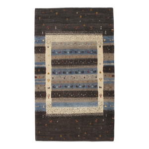 Vintage Hand-Knotted Gabbeh Rug 3'0" X 4'1"