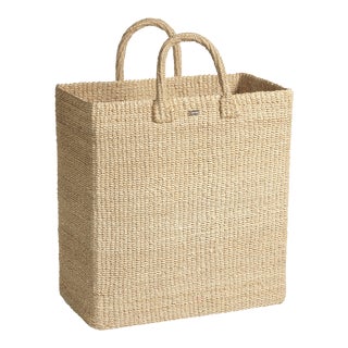 Lucena Abaca Basket/Hamper, Rectangle For Sale