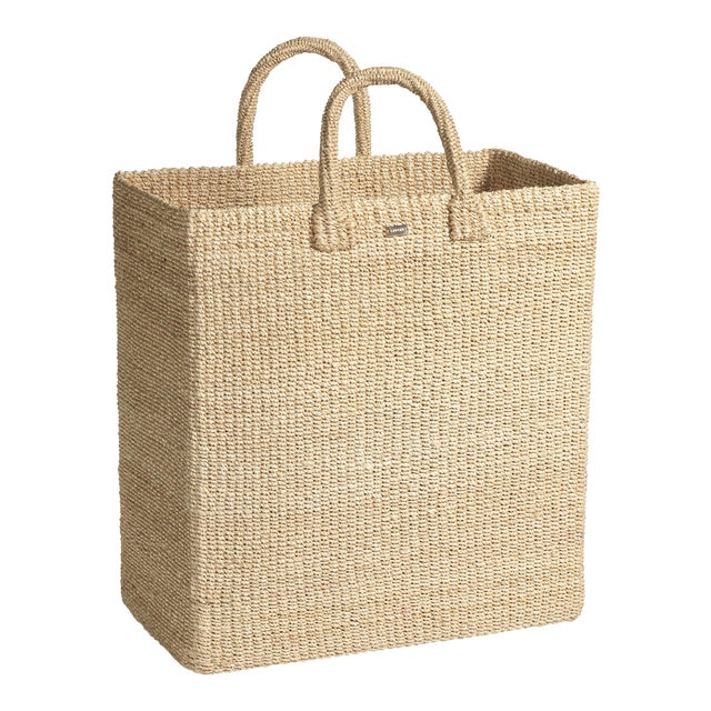 Lucena Abaca Basket/Hamper, Rectangle For Sale
