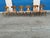 Teak Klismos Patio Dining Chairs. - Set of 6 For Sale - Image 4 of 17