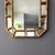 Tall Chinoiserie Faux Bamboo Gold Tortoise Shell Octagon Mirror For Sale - Image 10 of 15