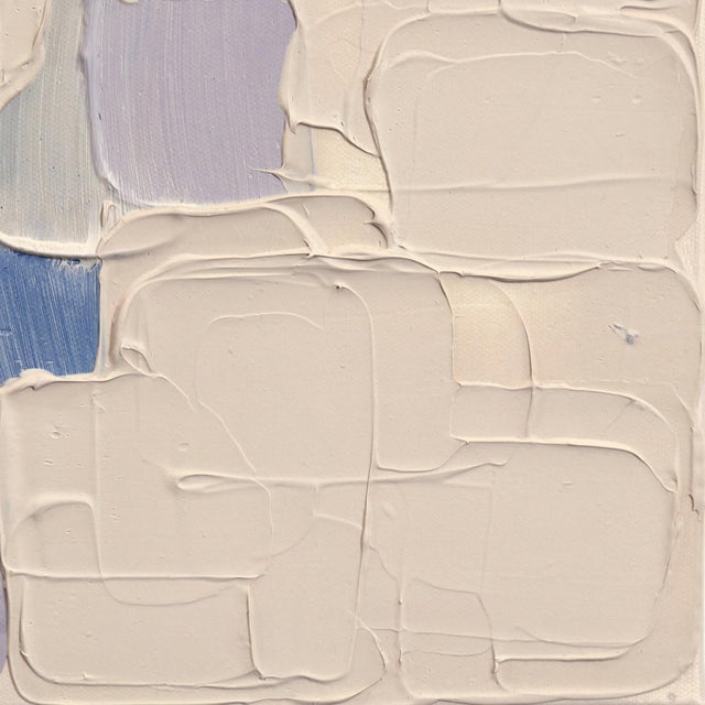 2020s Beige Baby 1 - Original Neutral Textured Abstract Acrylic Painting on Canvas For Sale - Image 5 of 9