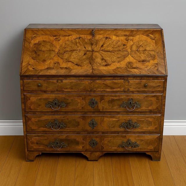 Wood Louis XV Marquetry Chest of Drawers For Sale - Image 7 of 7