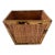 Vintage Rattan Bamboo Wastebasket For Sale