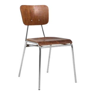 20th Century German Metal and Wooden Chair For Sale