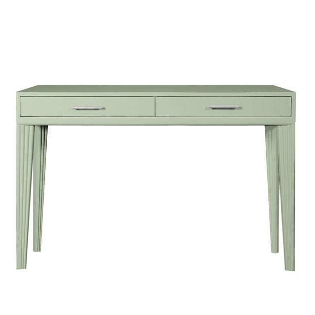 Beautifully handcrafted, this writing desk will add sophistication to any room. The Barcelona Desk features a wood frame...