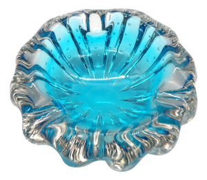 Vintage Handblown Murano Glass Ashtray, Italy, 1960s