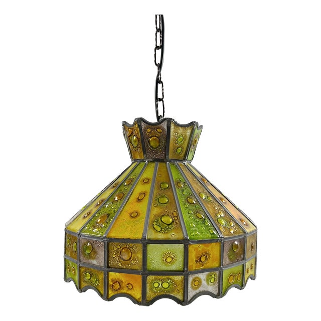 Brutalist Ceiling Lamp by Felipe Delfinger for Feders, 1970s For Sale