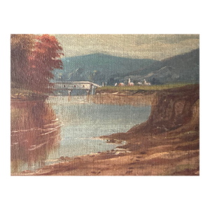 Ohio River Valley Landscape by Prominent 19th-Century African-American Landscape Painter Robert S. Duncanson (1821-1872),