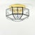 Mid-Century Modern Mid-Century Modern Glass & Brass Ceiling Light/Flush Mount From Limburg, Germany, 1960s For Sale - Image 3 of 10